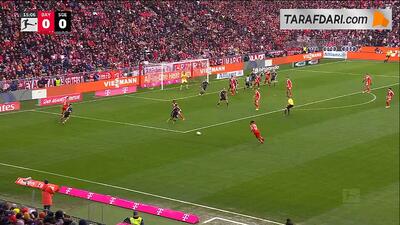  گل الکساندر پاولوویچ به آینتراخت فرانکفورت (بایرن مونیخ 1-0 آینتراخت فرانکفورت)