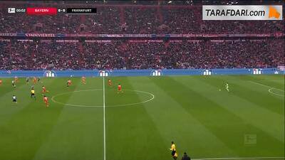  خلاصه بازی بایرن مونیخ 3-2 آینتراخت فرانکفورت (بوندسلیگا - 26-2025)