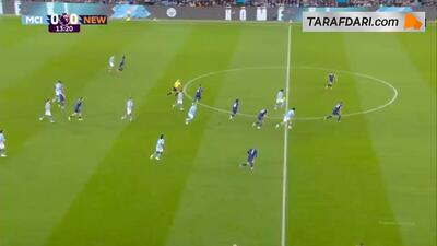  گل نیکو اورایلی به نیوکاسل (منچسترسیتی 1-0 نیوکاسل)