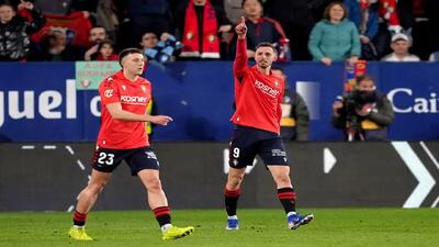  اوساسونا ۲ - ۱ رئال مادرید/ لغزش کهکشانی‌ها فرصت را به بارسلونا داد + فیلم