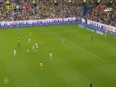  گل سوم النصر به الحزم (آنجلو گابریل)