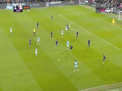  گل دوم منچسترسیتی به نیوکسل (اورایلی)