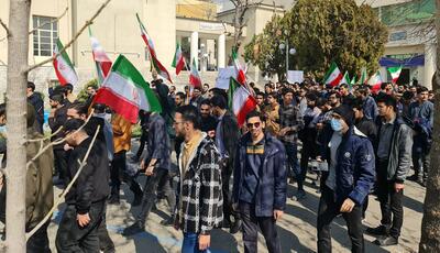  برگزاری تجمع دانشجویان در دانشگاه تهران