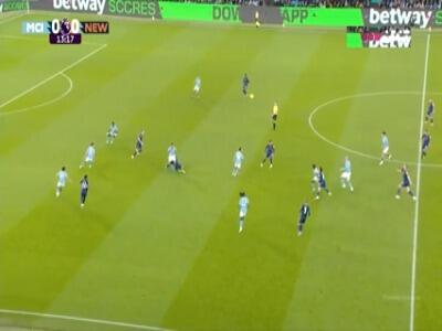  گل اول منچسترسیتی به نیوکسل (اورایلی)