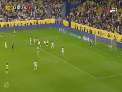  دبل رونالدو؛ گل چهارم النصر به الحزم