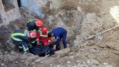  ریزش مرگبار یک ساختمان، جان 2 نفر را گرفت