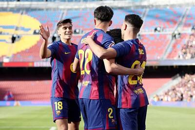  صدرنشینی بارسا بالاتر از رئال در لالیگا؛ لوانته با سه گل بدرقه شد