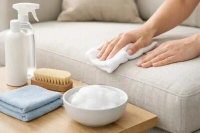  چگونه مبل را در خانه تمیز کنیم؟ ۷ شوینده خانگی مؤثر