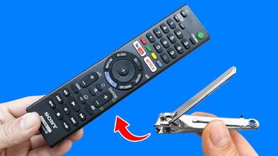  نحوه تعمیر کنترل خراب با ناخنگیر / چگونه کنترل تلویزیون هوشمند را تعمیر کنیم ؟