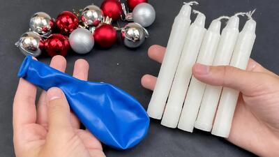  ۴ ایده دکوری فوق العاده بامزه با شمع و بادکنک / کاربردی و متفاوت برای همه