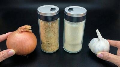  طرز تهیه پودر سیر و پودر پیاز در خانه / دیگه پودر سیر و پیاز نخرید