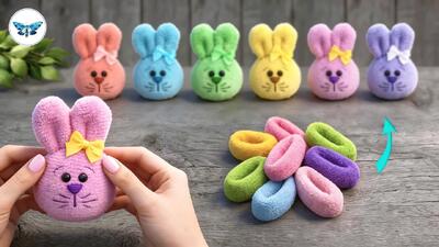  خرگوش بامزه از گیره مو/ هیچ کس باورش نمی شود که به این راحتی باشد!