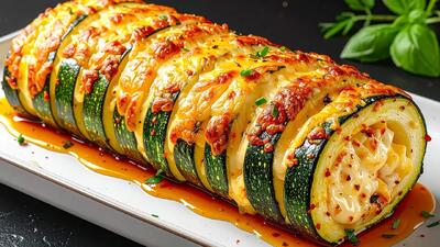  طرز تهیه کدو سبز پنیری با مواد ساده و ارزان