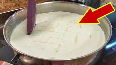  طرز تهیه ۵ کیلو پنیر از ۲ لیتر شیر پرچرب محلی