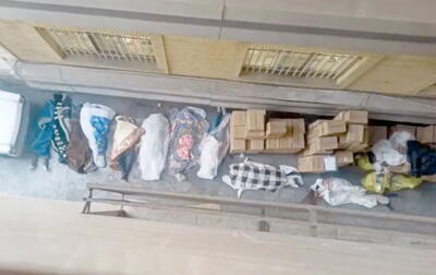  جزئیات پیکرهای پیچیده در پتو در بیمارستان «الغدیر»