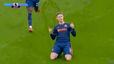  گل اول نیوکاسل به منچستر سیتی (لویس هال)