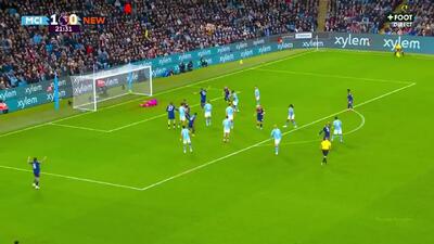  ویدیو: گل اول نیوکاسل به منچستر سیتی توسط هال