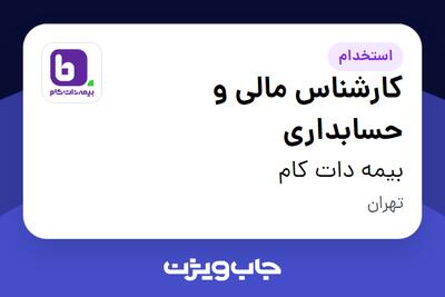  استخدام کارشناس مالی و حسابداری در بیمه دات کام