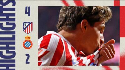  ویدیو| خلاصه بازی اتلتیکو مادرید ۴ - اسپانیول ۲/ دیدنش را از دست ندهید!