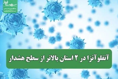  آنفلوآنزا در ۲ استان بالاتر از سطح هشدار