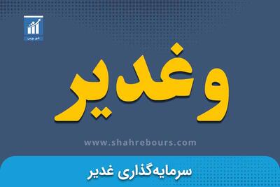  بازدهی بیش از 12 برابری درآمدهای عملیاتی «وغدیر»