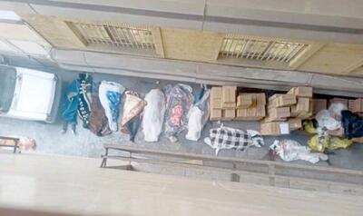  جزئیات پیکرهای پیچیده در پتو  در بیمارستان «الغدیر»