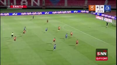  گل اول استقلال به مس توسط منیر الحدادی در دقیقه 15