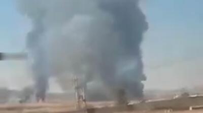  تصاویر آتش سوزی دوباره نیزارهای پرند