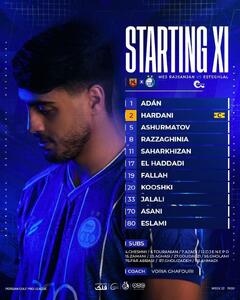  ترکیب استقلال مقابل مس رفسنجان