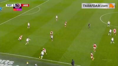  گل دوم ویکتور یوکرس به تاتنهام (تاتنهام 1-4 آرسنال)