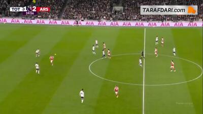  گل دوم ابرچی ازه به تاتنهام (تاتنهام 1-3 آرسنال)