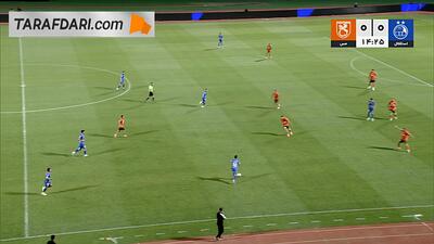  گل تماشایی منیر الحدادی به مس رفسنجان (مس رفسنجان 0-1 استقلال)