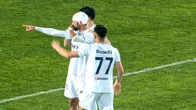  گل اول ملوان به تراکتور (محمد جواد محمدی)