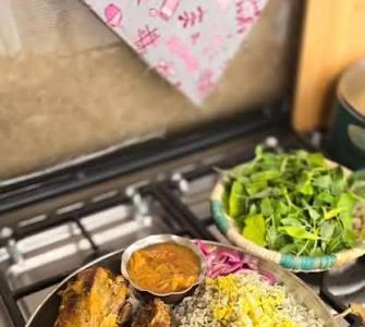  طرز تهیه پای بوقلمون کبابی با سبزیجات معطر