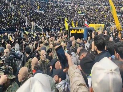  سفارت ایران در بیروت: تشییع پیکر شهید سید حسن نصرالله همه پرسی مردمی بود