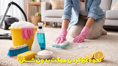  نحوه تمیز کردن موکت بدون شستن در منزل + پاک کننده قوی موکت