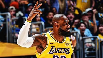  تاریخ‌سازی لبران جیمز در NBA؛ عبور «پادشاه» از مرز ۴۳ هزار امتیاز