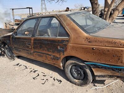  آتش‌سوزی گسترده در گاراژ چوب‌بری آزادگان