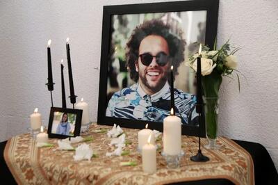  حضور بازیگران مشهور در مراسم یکی از جانباختگان دی ماه