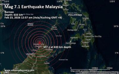  زلزله ۷.۱ ریشتری مالزی را لرزاند