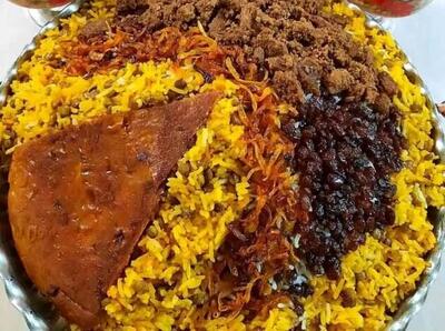  عدس پلوی نذری با گوشت چرخ کرده برای ماه رمضان