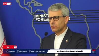  واکنش بقایی به ادعای غربی‌ها درباره وقت‌کشی ایران در مذاکرات + فیلم