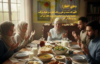  متن کامل دعای افطار