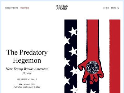  تحلیل استیون والت از سیاست خارجی ترامپ: چرا استراتژی «هژمونی غارتگر» محکوم به شکست است؟