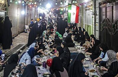  عکس/ مراسم «کوچه افطاری» در تهران