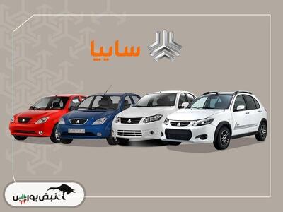  قیمت خودرو‌های سایپا دوشنبه ۴ اسفند ۱۴۰۴