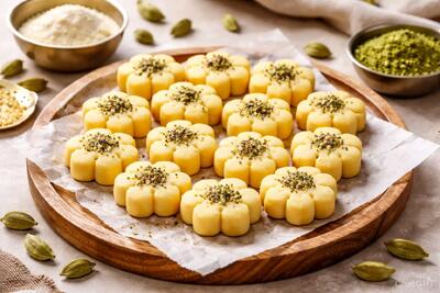  تهیه شیرینی نخودچی بدون فر با نکات طلایی | دستور ساده و خانگی مخصوص