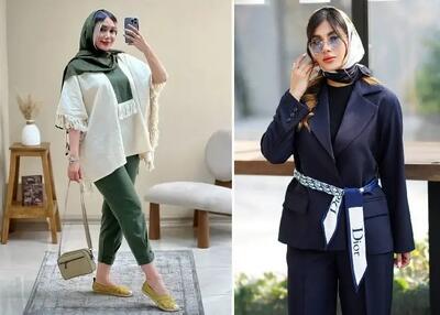  ایده های مانتو شلوار کرپ مازراتی؛ قیمت، لینک خرید و مدل های متنوع مانتو کتی کمردار مد