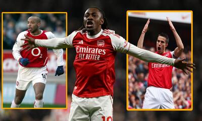  ابرچی ازه تنها پس از دو مسابقه برابر تاتنهام به رکورد تاریخی تیری آنری و رابین فن پرسی رسید