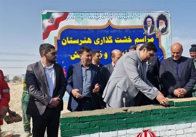  خشت‌گذاری 2 هنرستان آموزشی در چهاردانگه   فیلم - تسنیم